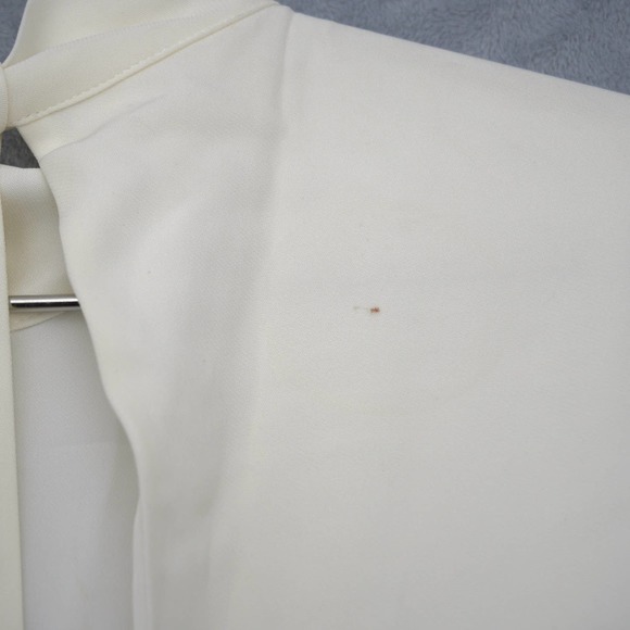 REISS Livvy Open Back Midi Dress Size 6 White Sleeveless Mock Neck 0152 - Picture 14 of 16